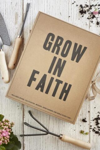 195002108134 Grow In Faith Garden Tool Box 3 Piece