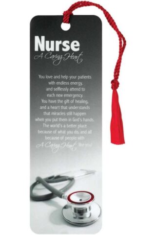 603799405676 Nurse A Caring Heart Tassel Bookmark