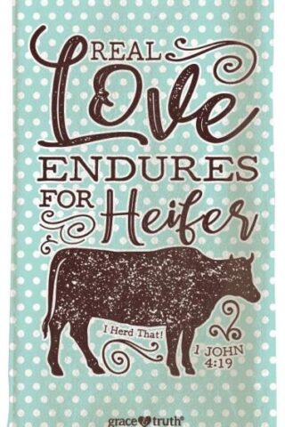 612978525500 Grace And Truth Heifer Tea Towel