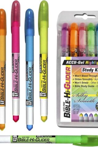 634989890767 Bible Hi Glider Accu Gel Highlighter 6 Pack