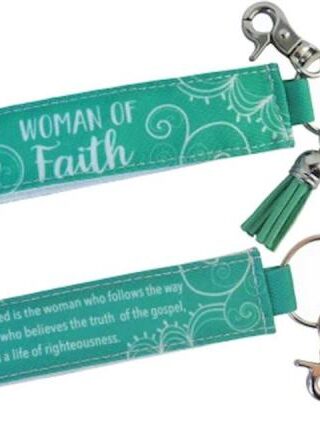 785525312363 Woman Of Faith Wrist Lanyard With Tassel