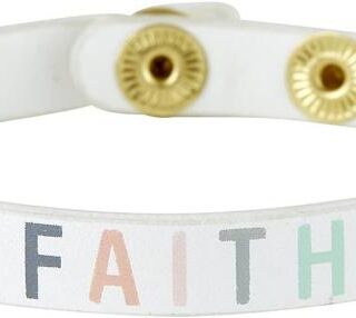 195002070851 Faith Leather Snap (Bracelet/Wristband)