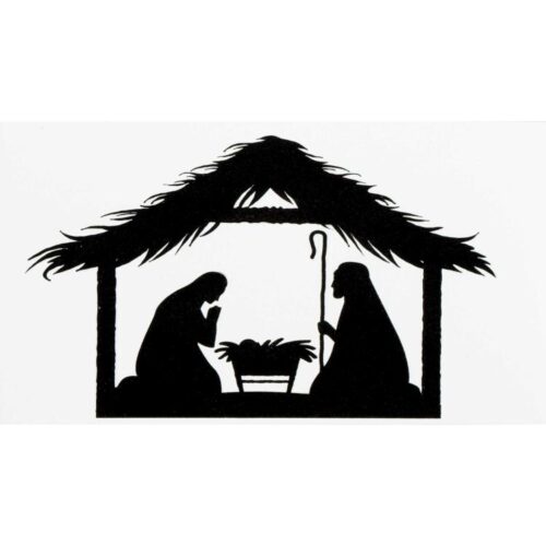 603799143455 Holy Family Silhouette (Magnet)