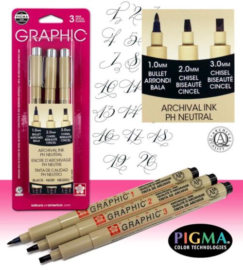 053482388814 Pigma Micron Graphic 3 Pack