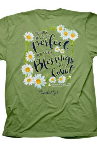 612978549766 Cherished Girl Too Many Blessings (Medium T-Shirt)