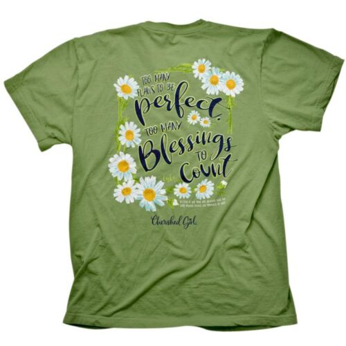 612978549766 Cherished Girl Too Many Blessings (Medium T-Shirt)