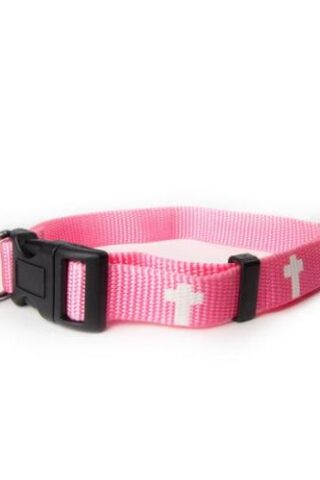 720011900167 Pink Non Padded Cross Collar Medium