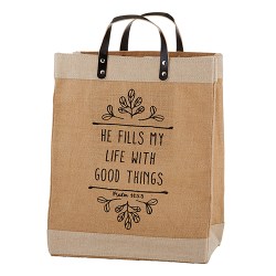 886083608759 He Fills My Life With Good Things Farmers Market Large Tote