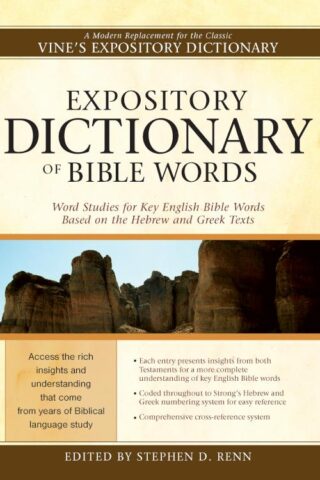 9781598565737 Expository Dictionary Of Bible Words