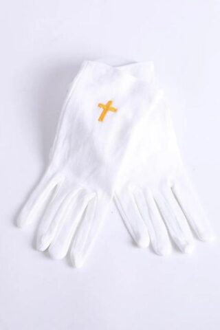 788200504572 Worship Gloves With Gold Cross