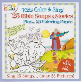 796745110820 Kids Color And Sing 25 Bible Songs And Stories : Sing 25 Songs Color 25 Pic