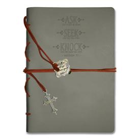 0759830256698 Faux Leather Wrapped Ask Seek Knock Journal