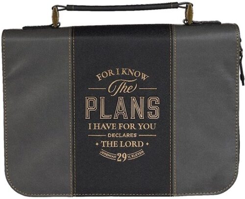 1220000327313 Classic Vegan Leather Bible Cover for Men & Women: Know The Plans