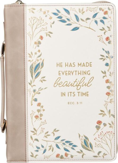 1220000327375 Fashion Premium Vegan Leather Inspirational Bible Cover for Women: Everything Be