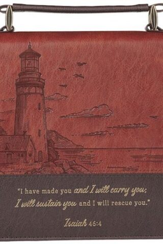 6006937170636 Premium Classic Vegan Leather Inspirational Bible Cover for Men & Women: I Will